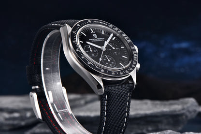 PAGANI DESIGN Planetary Series Saturn Light Tan Quarzuhr für Herren Speed Chronograph AR-Saphirglas Armbanduhr für Herren 2026 Neu