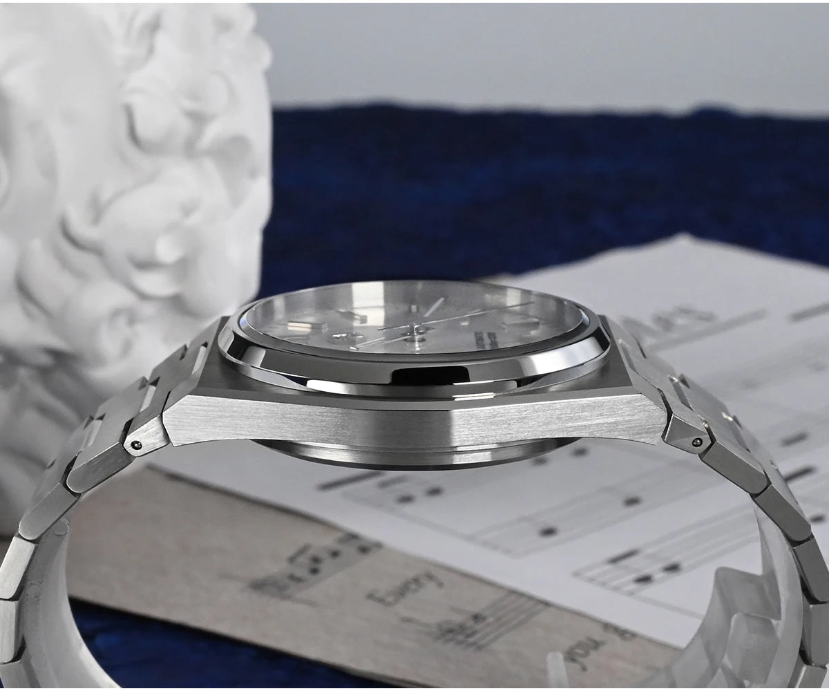 San Martin Classic Men Watch 40mm Miyota 9015 Luxury Dress Automatic Mechanical Wristwatch Quick Release Bracelet SN0023 Reloj