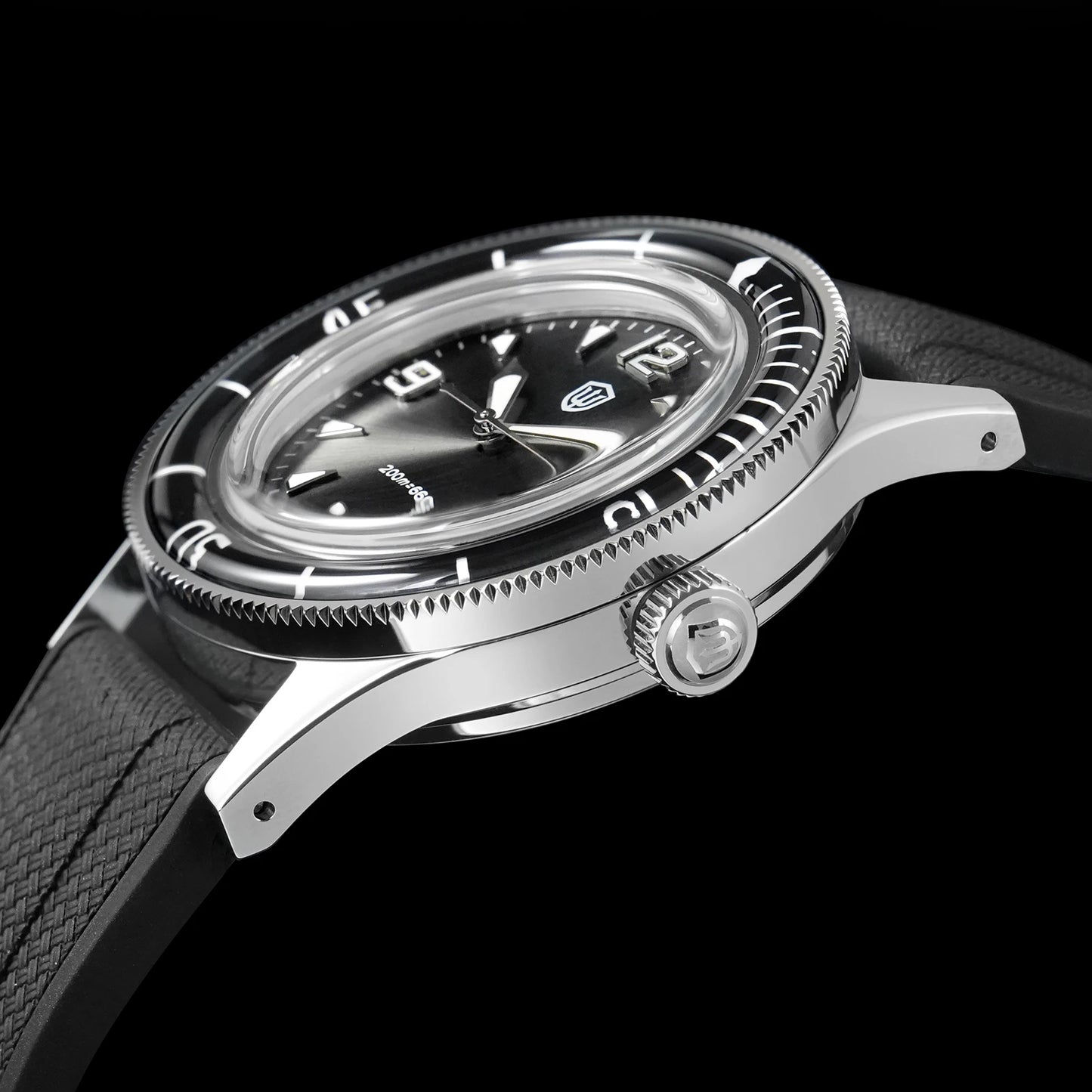 Watchdives 50-Fathoms Watch VH31 Sweep Seconds Quartz Movement Luminous 200m Waterproof Sapphire Stainless Steel  Watches WD50Q