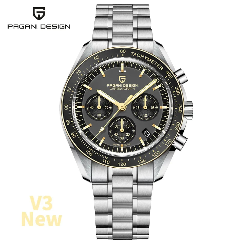 PAGANI DESIGN Moon ST6 luxury automatic men’s Watch, business watch for men, mechanical watch, luminous, sapphire glasses, nylon strap, EU local delivery 2026