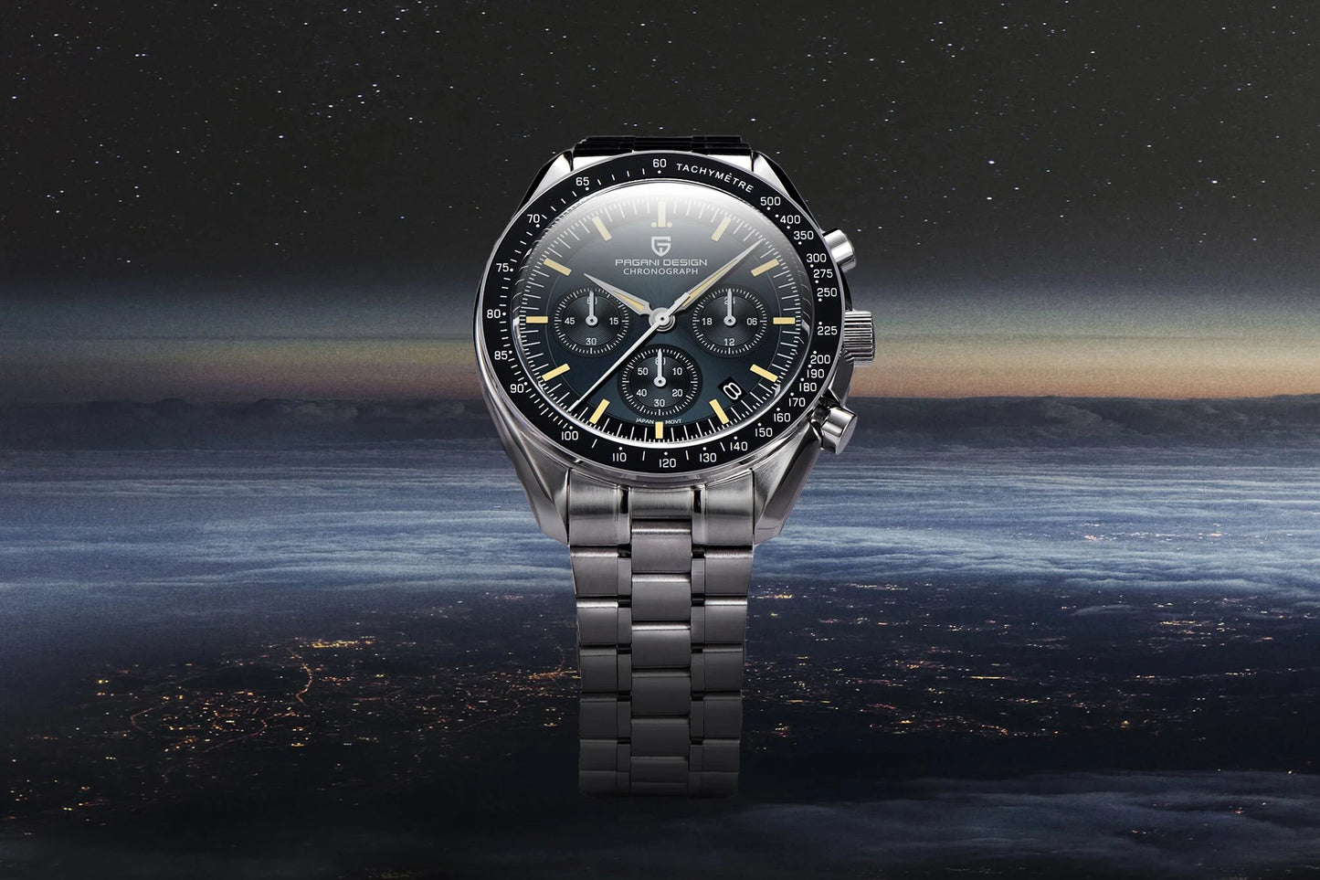 PAGANI DESIGN Moon ST6 luxury automatic men’s Watch, business watch for men, mechanical watch, luminous, sapphire glasses, nylon strap, EU local delivery 2026