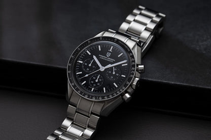 PAGANI DESIGN Planetary Series Saturn Light Tan Quarzuhr für Herren Speed Chronograph AR-Saphirglas Armbanduhr für Herren 2026 Neu
