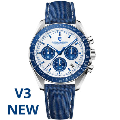 PAGANI DESIGN Planetary Series Saturn Light Tan Quarzuhr für Herren Speed Chronograph AR-Saphirglas Armbanduhr für Herren 2026 Neu