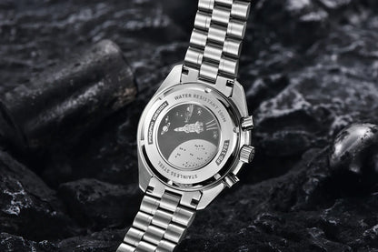 2026 New PAGANI DESIGN V6 Moon Mens Watch Speed Sports Chronograph Quartz Watch Men AR Sapphire Ceramic Bezel safe Clock