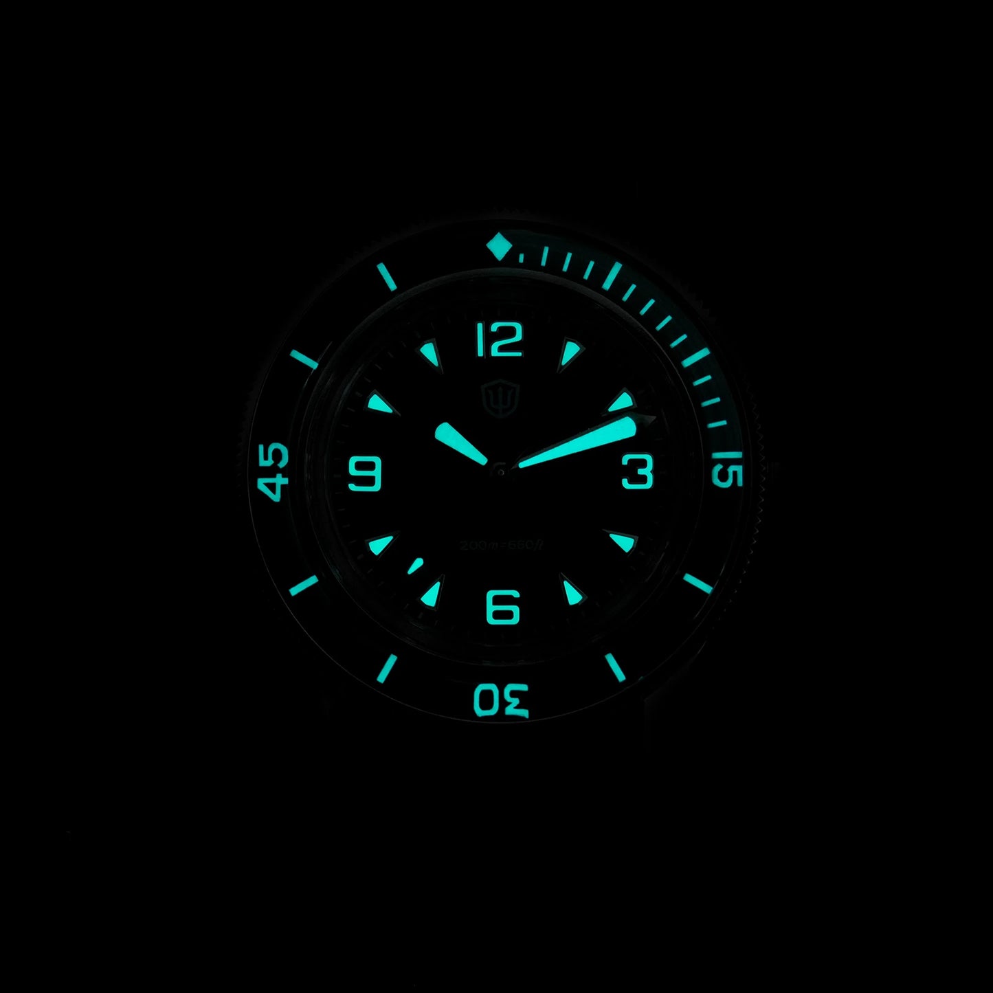 Watchdives 50-Fathoms Watch VH31 Sweep Seconds Quartz Movement Luminous 200m Waterproof Sapphire Stainless Steel  Watches WD50Q
