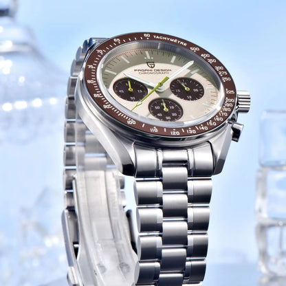 PAGANI DESIGN Planetary Series Saturn Light Tan Quarzuhr für Herren Speed Chronograph AR-Saphirglas Armbanduhr für Herren 2026 Neu