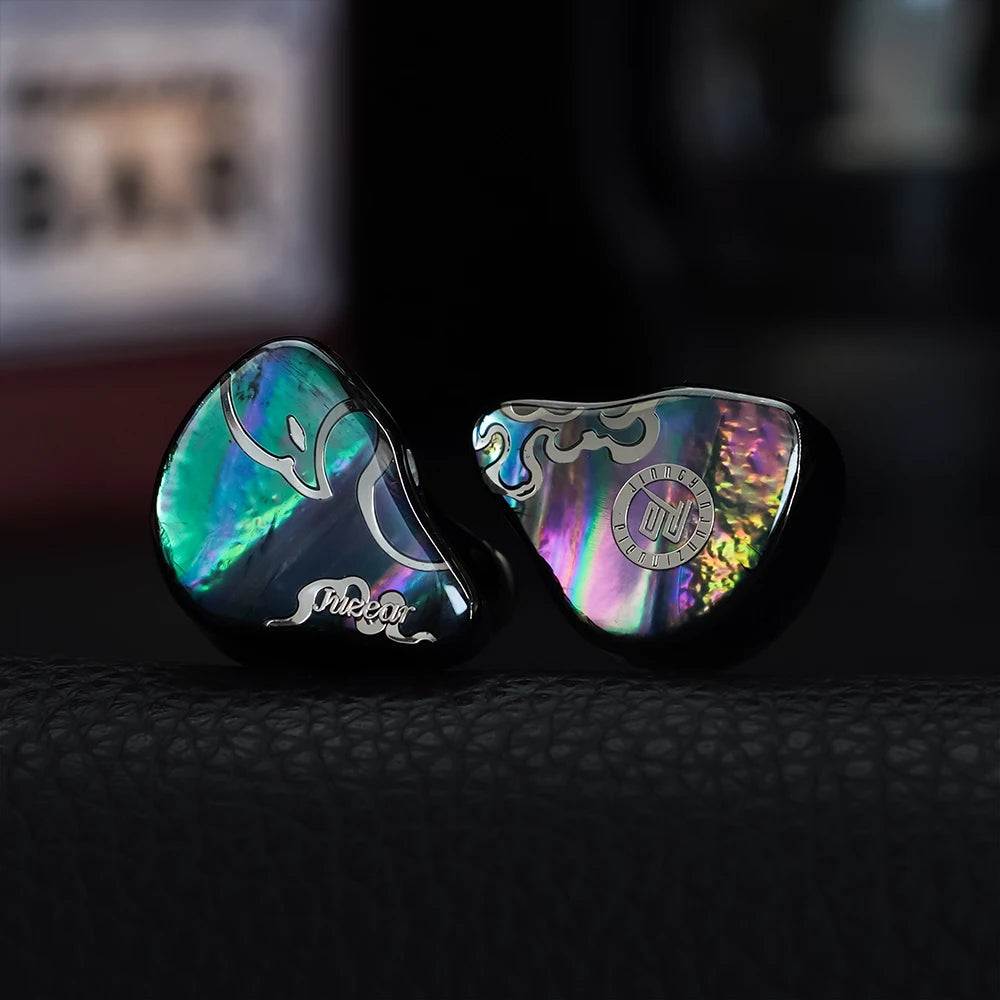 JUZEAR x Z Reviews Defiant 1DD+3BA Hybrid In-Ear Monitors – HiFi Earphones with 3-Way Crossover, 3.5mm & 4.4mm Interchangeable Cable, Audiophile IEM Headphones
