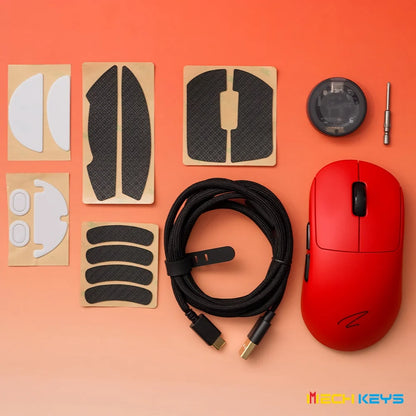 Zaopin Z2 Wireless Gaming Mouse, Three-Mode PAW3395 26000 DPI Lightweight Ergonomic Gaming Mouse with Hot-Swappable Switches & 4K Polling Rate
