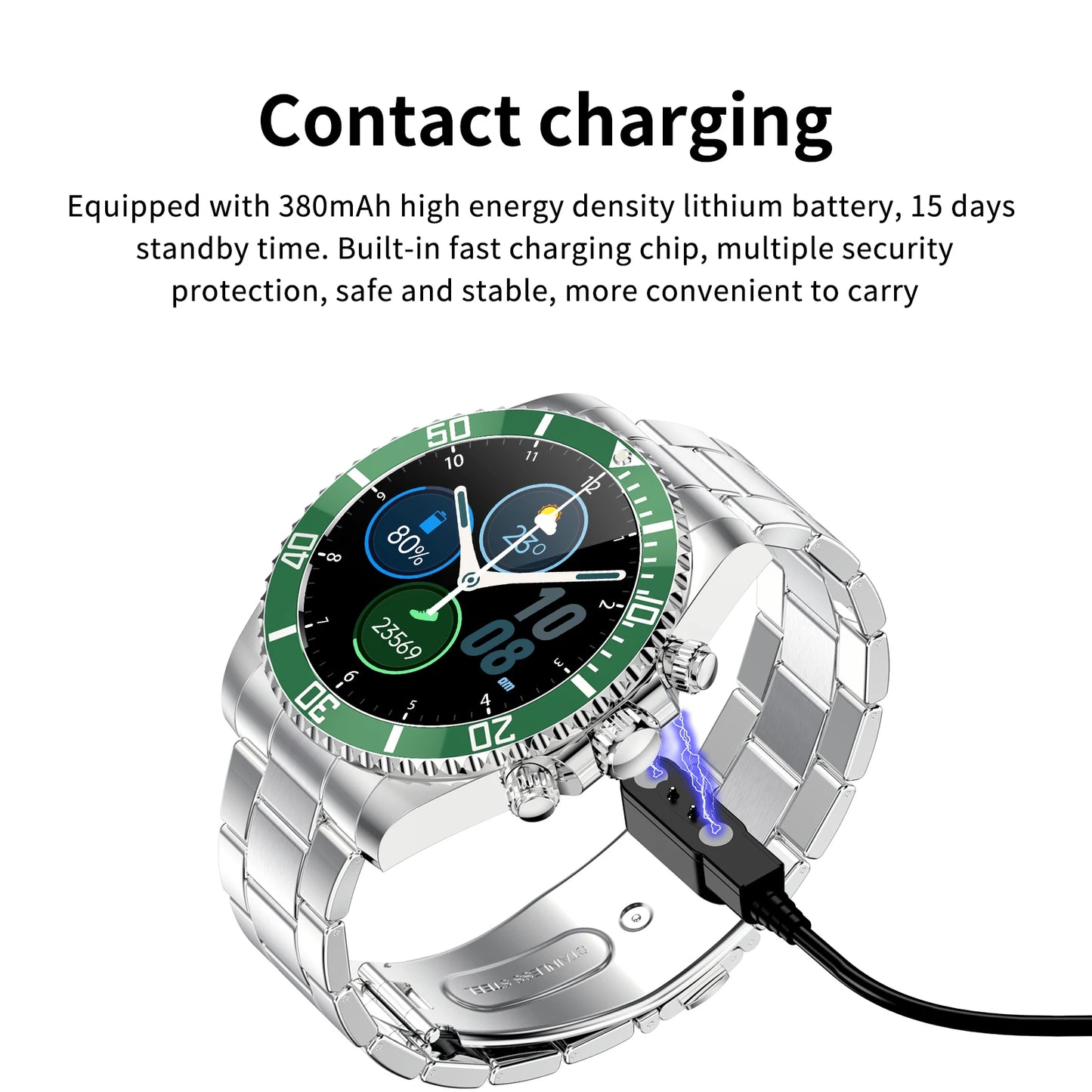 Aiweile AW12 Pro Men Smart Watch For Android IPhone Xiaomi, Sports Modes, Wireless Bluetooth Call ( Answering), Gift For Friends
