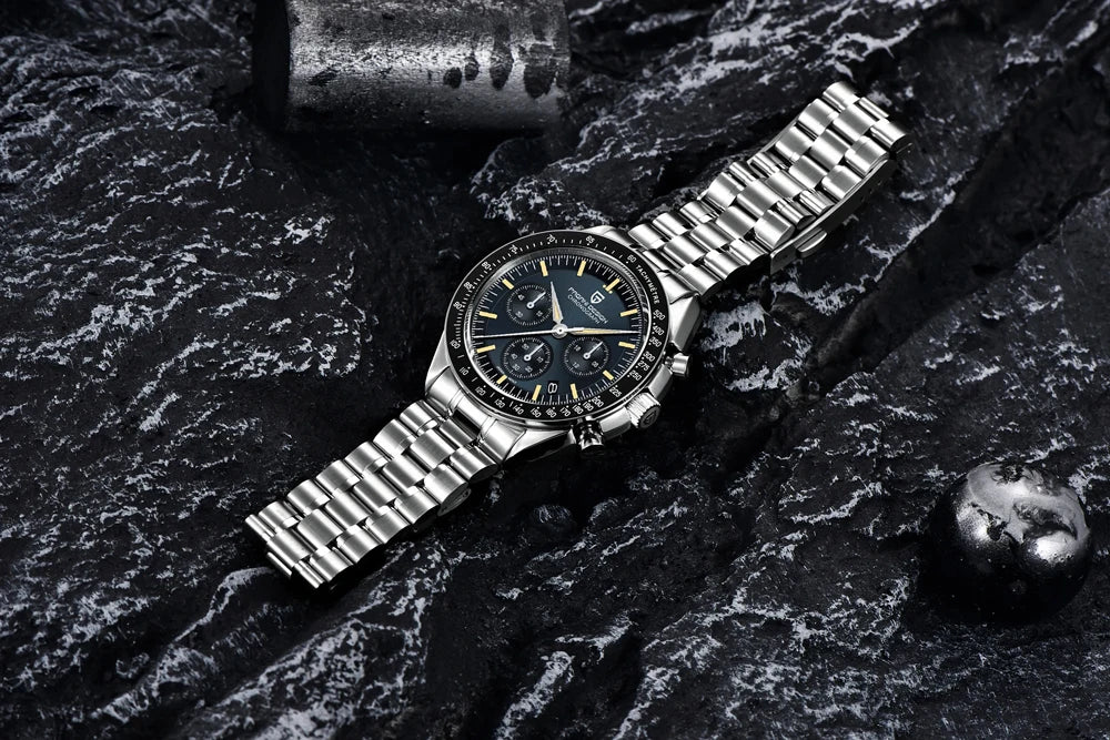 PAGANI DESIGN 2026 New V6 Moon Men's Watch Luxury Quartz Speed Sports Chronograph Watch For Men Watch AR Sapphire Glass Local Shipping
