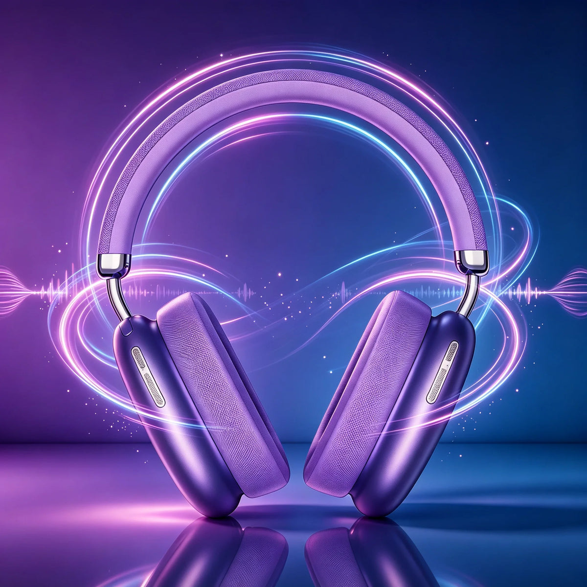 Casque de sport sans fil, casque Bluetooth avec microphone pour appels, coussinets d'oreille en tissu confortables