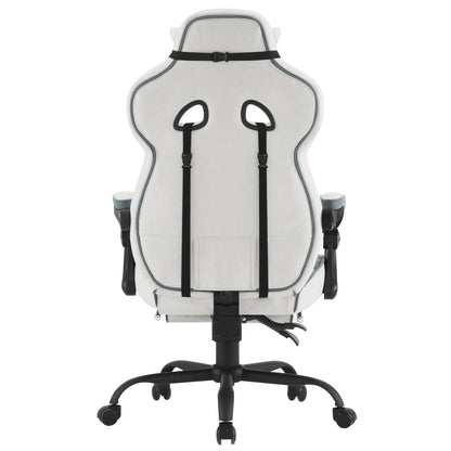 WOLTU Swivel Gaming Chair Ergonomic Office Chair with Footrest, Pocket Spring Cushion, Wide Seat, Adjustable Reclining Computer Chair