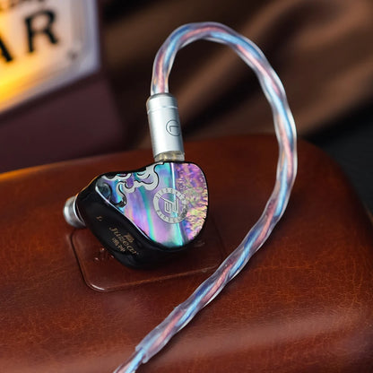JUZEAR x Z Reviews Defiant 1DD+3BA Hybrid In-Ear Monitors – HiFi Earphones with 3-Way Crossover, 3.5mm & 4.4mm Interchangeable Cable, Audiophile IEM Headphones