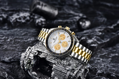 PAGANI DESIGN 2026 New V6 Moon Men's Watch Luxury Quartz Speed Sports Chronograph Watch For Men Watch AR Sapphire Glass Local Shipping