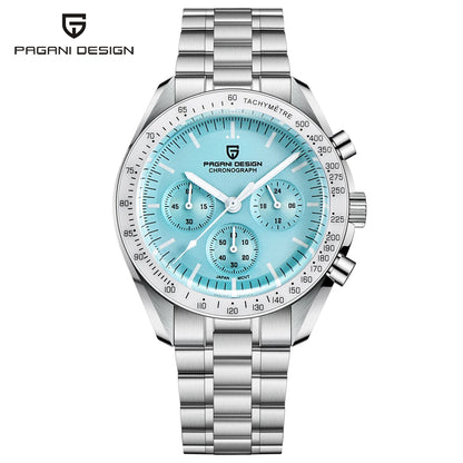 2026 New PAGANI DESIGN V6 Moon Mens Watch Speed Sports Chronograph Quartz Watch Men AR Sapphire Ceramic Bezel safe Clock