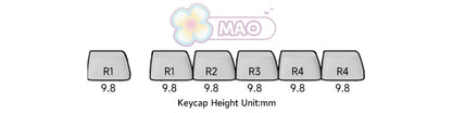 Tastiera meccanica wireless Akko MonsGeek MG108B Bun Wonderland, profilo MOG, RGB, 108 tasti, formato full size, hot swap, USB / 2.4G / BT 5.0