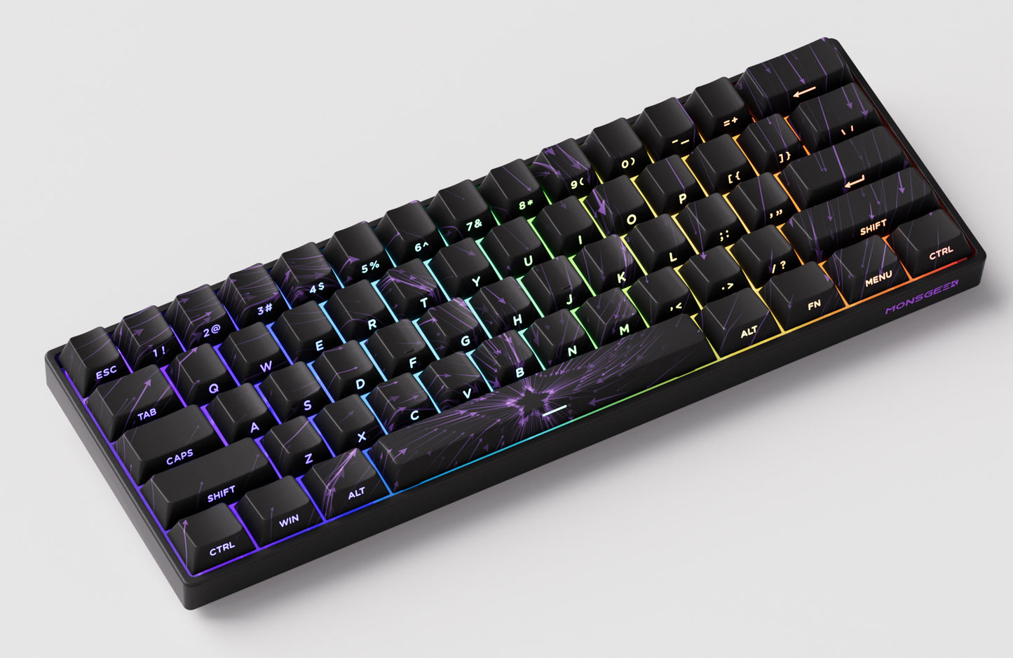Akko MonsGeek FUN60 Magnetic Switch Mechanical Keyboard 60% Gaming Keyboard with Rapid Trigger 0.01mm, 8K Polling Rate, ARGB, Custom Mechanical Keyboard