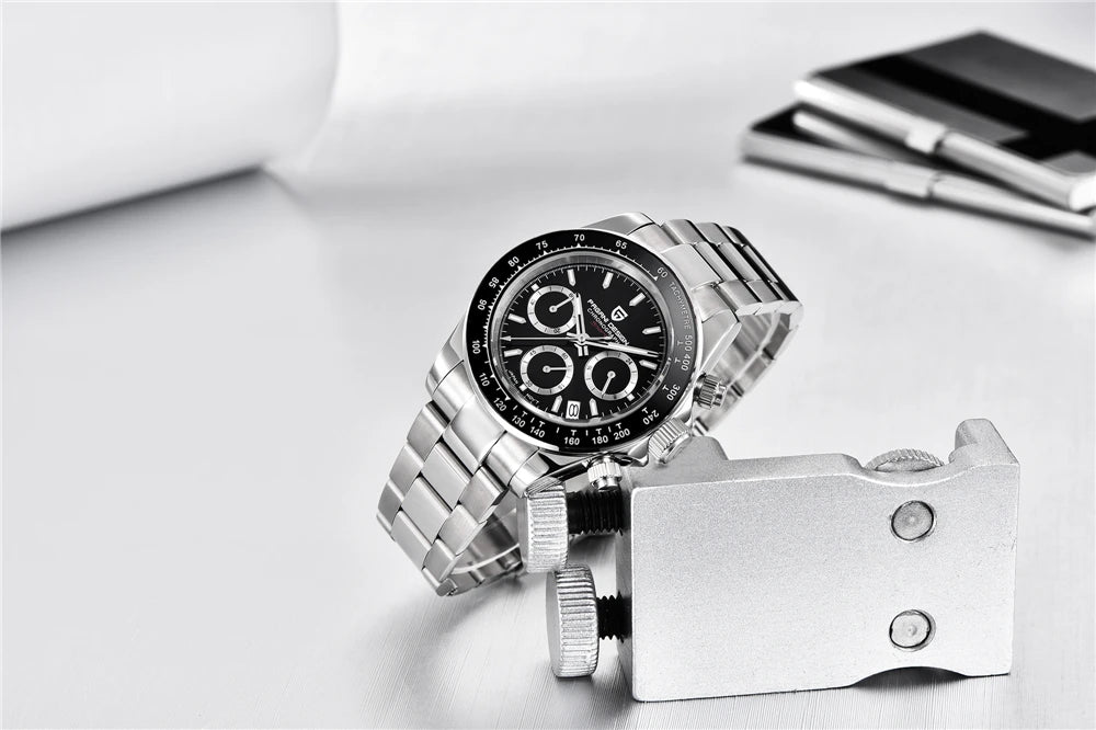 2026 New PAGANI DESIGN Chronograph Luxury Quartz Wrist Watch For Men Automatic Date 100M Waterproof JAPAN VK63 Movt Reloj Hombre