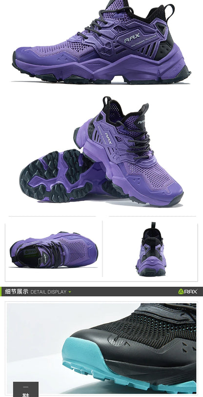 RAX Laufschuhe für Damen und Herren – Outdoor-Sportschuhe – atmungsaktive, leichte Sneaker – Obermaterial aus Air Mesh – rutschfeste Laufsohle aus Naturkautschuk