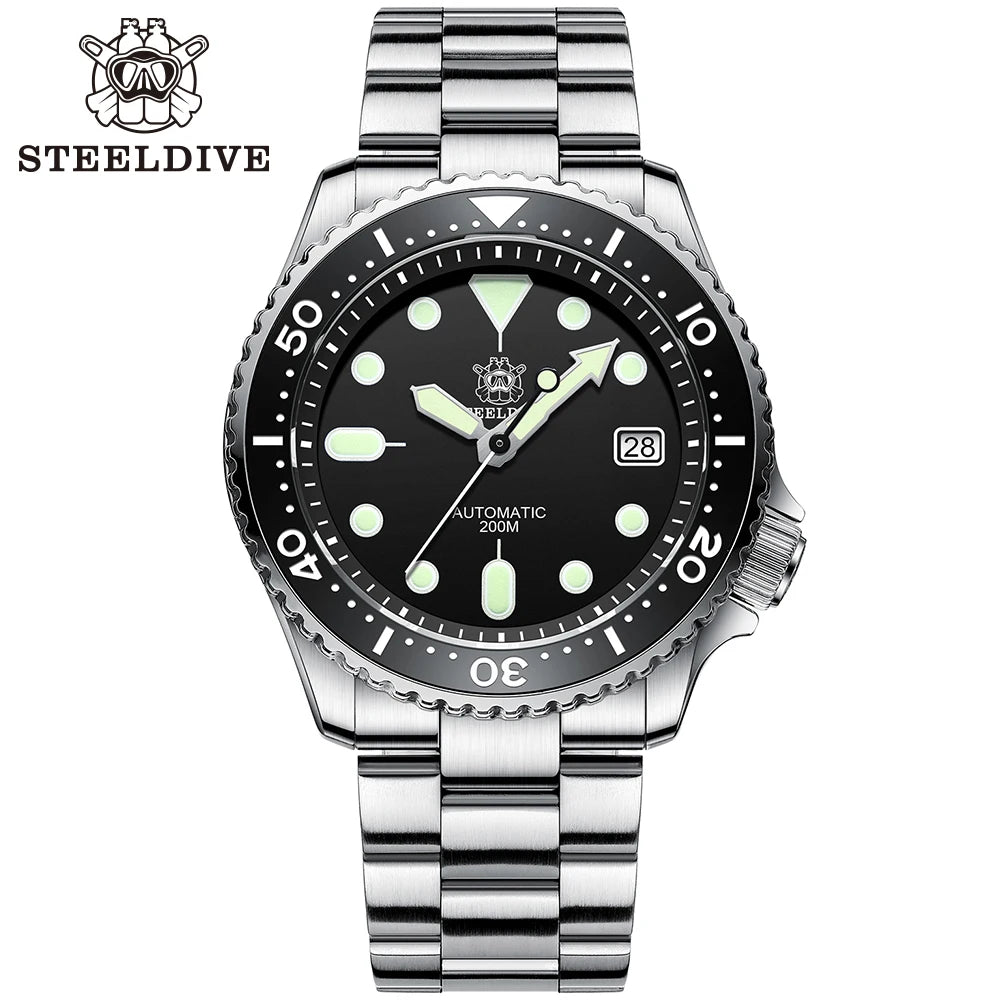 Steeldive SD1973 Men's watch Dive Watch Automatic Mechanical Men's watch NH35 Bracelet 41mm  Diver watch men watches