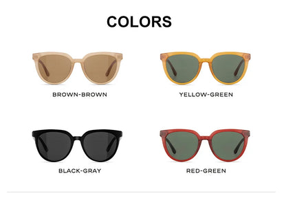 CAPONI Brand Design Sunglasses For Women Fashion Retro Girls Eye Shades Korea Style Polarized Sun Glasses UV Protection BH31031