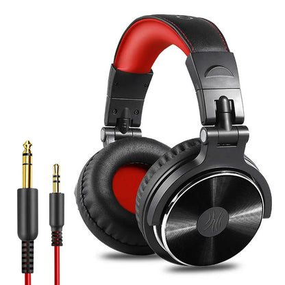 OneOdio Professional DJ Headphones Over-Ear Studio Monitor Headset with Microphone, HiFi Wired Bass Gaming Headphones for PC, Phone, PS4 & Xbox