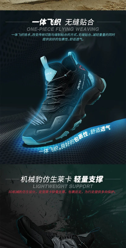 RAX Laufschuhe für Damen und Herren – Outdoor-Sportschuhe – atmungsaktive, leichte Sneaker – Obermaterial aus Air Mesh – rutschfeste Laufsohle aus Naturkautschuk