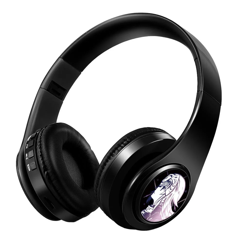 Fate Grand Order Jeanne d'Arc Anime Bluetooth Headphones Wireless Gaming Headset with Microphone, Stereo Sound, Silent Disco Earphones