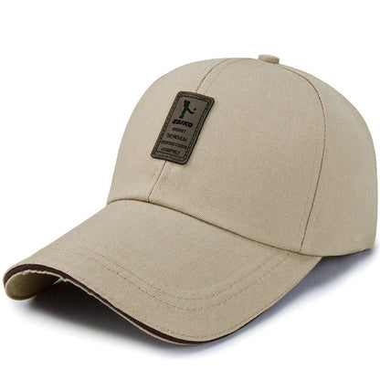 Spring Summer Baseball Cap Embroidered Canvas Sun Hat Outdoor Sports Cap Mens Hat for Fish Fashion Long-brimmed Golf cap 2022