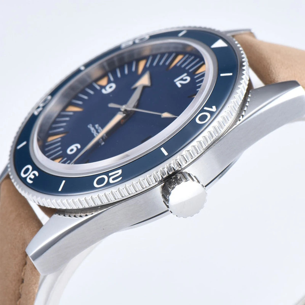 Custom Logo NH35 Movement Watch 10bars Mens 41mm Sapphire Ceramic Bezel Male Mechanical Clock Diver Sports Automatic Wristwatch