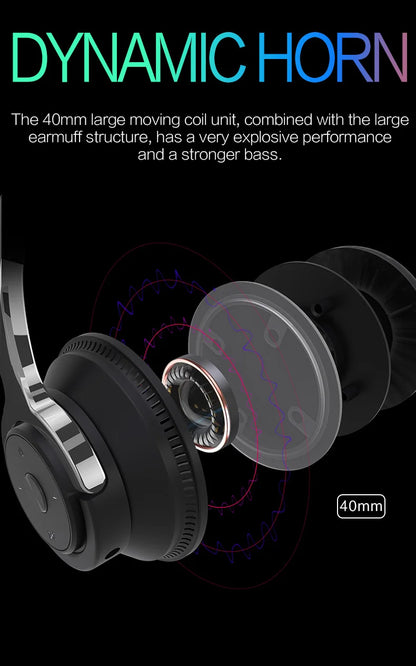 Bluetooth TV Headphones Wireless with Microphone, Noise Cancelling Stereo Headset with USB Adapter, Bluetooth 5.0 Foldable Bass Headphones for TV, Gaming & PC