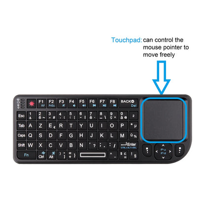 A8 Mini Wireless Keyboard 2.4G RF Backlit Touchpad Russian English Keyboard For MacBook iPad PC Tablet USBRechargeable Air Mouse