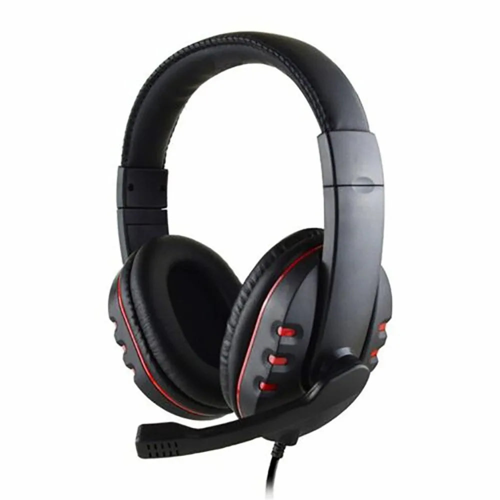 3.5mm Wired Gaming Headset with Microphone for PS4, PC & Laptop, Stereo Gaming Headphones with Noise Cancelling Mic, Over-Ear Wired Gaming Headset