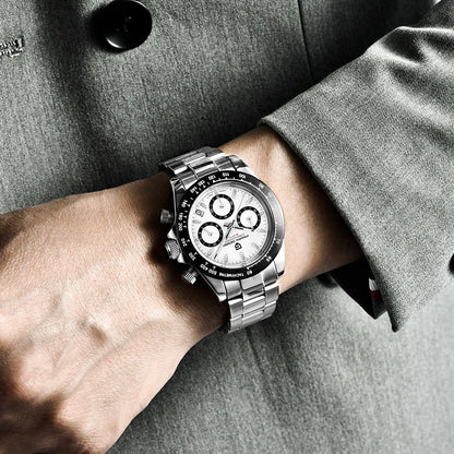 2026 New PAGANI DESIGN Chronograph Luxury Quartz Wrist Watch For Men Automatic Date 100M Waterproof JAPAN VK63 Movt Reloj Hombre