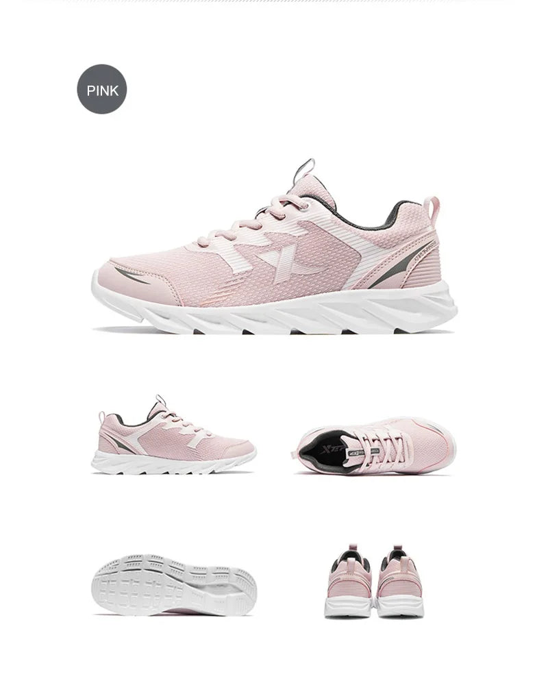 Zapatillas de running Xtep para mujer, nueva moda, ligeras y transpirables, con amortiguación, calzado deportivo femenino 879318110073