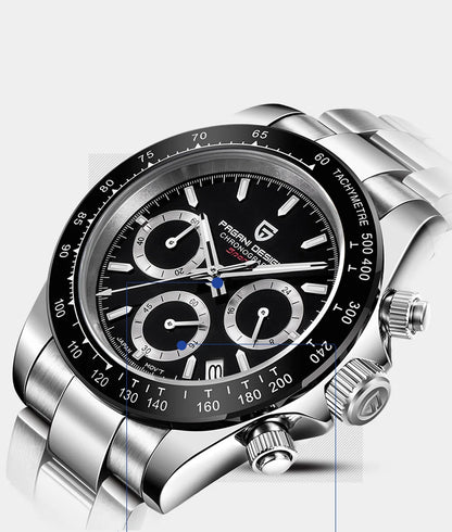 2026 New PAGANI DESIGN Chronograph Luxury Quartz Wrist Watch For Men Automatic Date 100M Waterproof JAPAN VK63 Movt Reloj Hombre