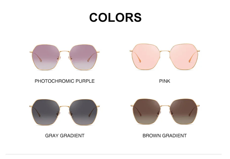 CAPONI Gradient Women's Sunglasses Polarized Fashion Brand Designer Sun Glasses Anti UV Ray Original Decorative Shades CP21015