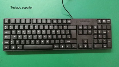 Multilingual USB Wired 104 Keys Gaming Keyboard – Spanish French Russian Arabic English Keyboard for PC & Desktop Computer