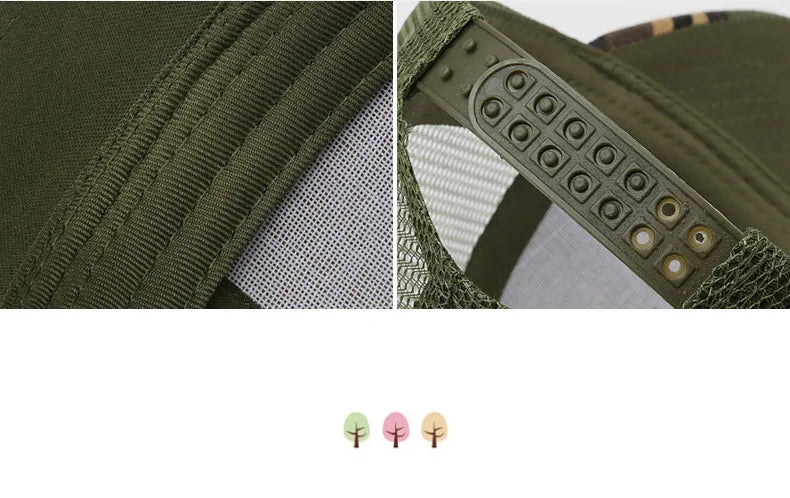 Summer 3-10 Years Old Parent Child All Match Camouflage Mesh Baseball Caps Baby Outdoor Casual Sunscreen Breathable Sunshade T30
