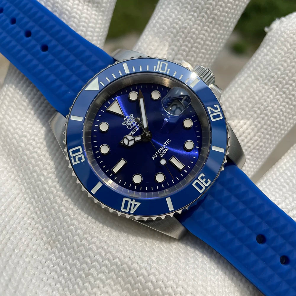 SD1953 stark nachgefragte Keramiklünette 41mm Steeldive 30ATM wasserdichte NH35 Automatik-Herren-Taucheruhr Reloj