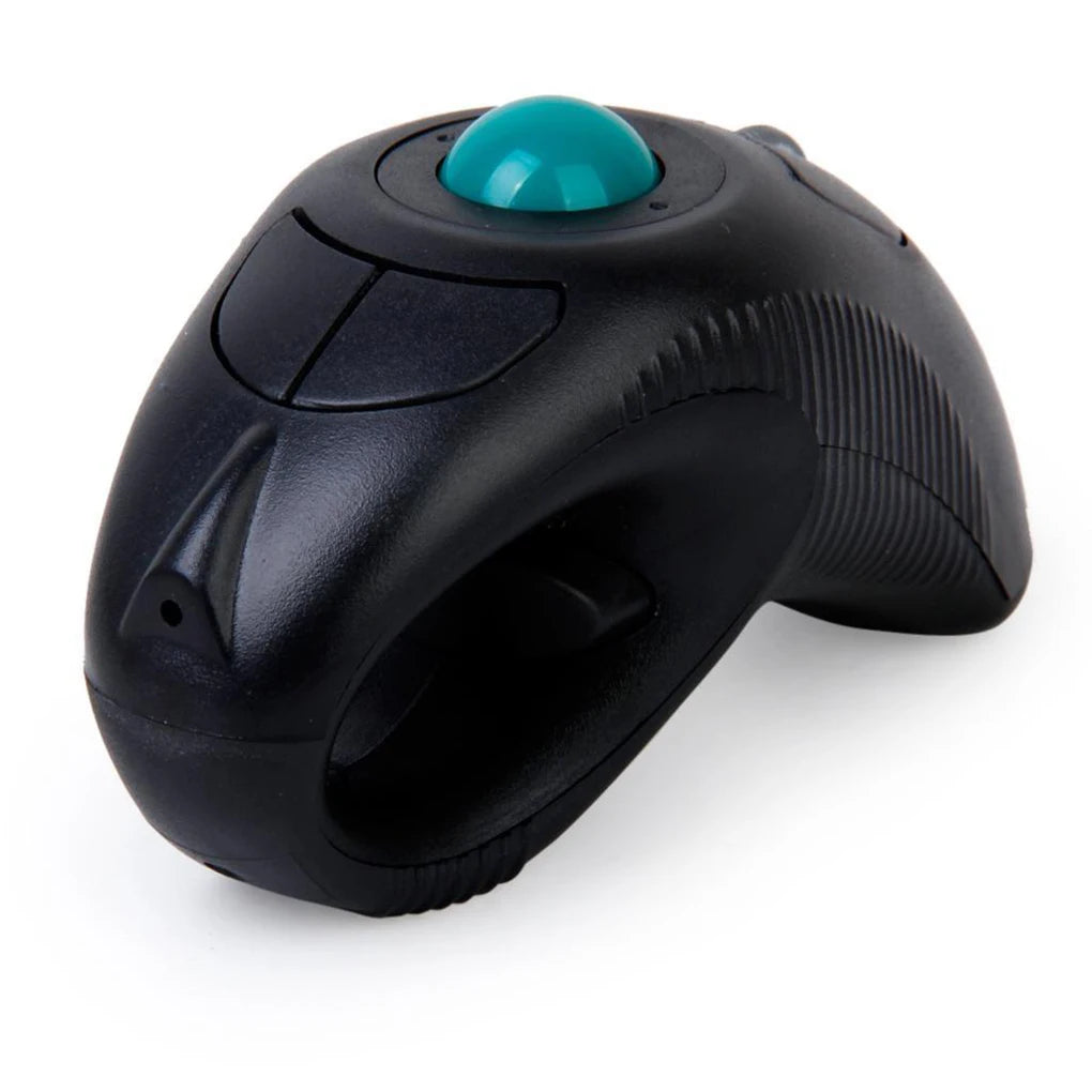 2.4GHz Wireless Trackball Mouse Ergonomic Finger Trackball Mouse, Rechargeable Optical Wireless Trackball Mouse for PC, Laptop, Android TV & Office