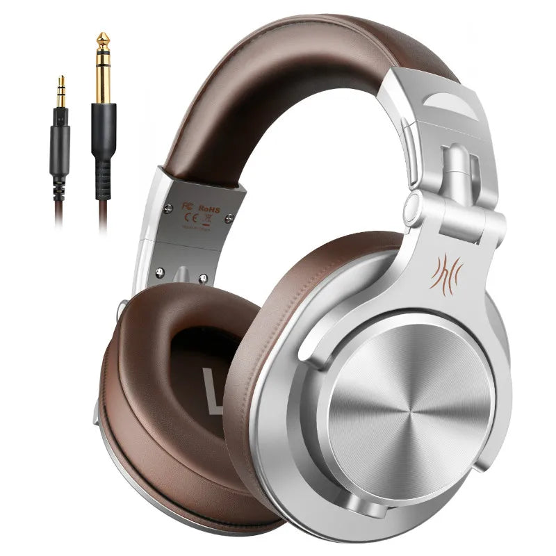 OneOdio A71 Wired Over Ear HiFi Studio DJ Headphones with Mic – Professional Monitoring Gaming Headset with Deep Bass