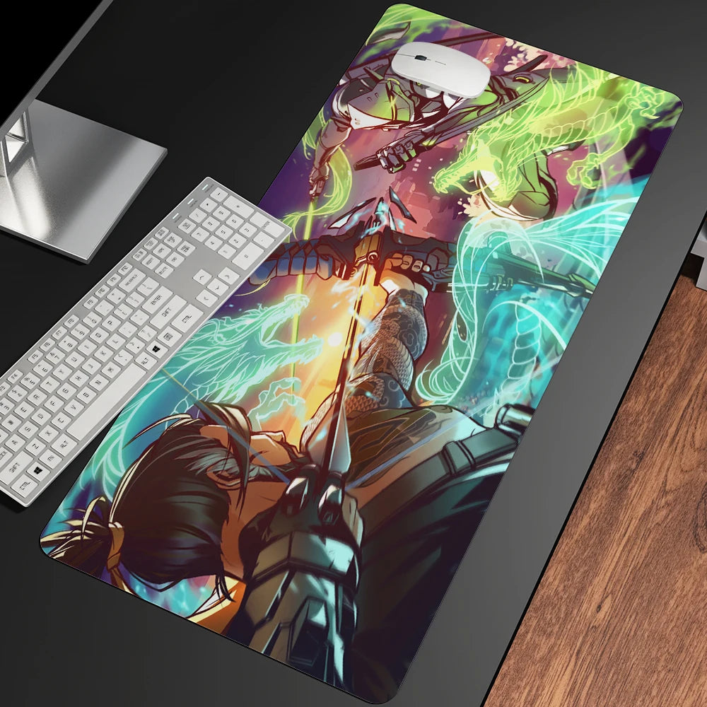 XXL gaming anime podloga za miš, velika podloga s djevojkom za tipkovnicu i računalni PC stol, rubna podloga za Overwatch/CS Go igrače