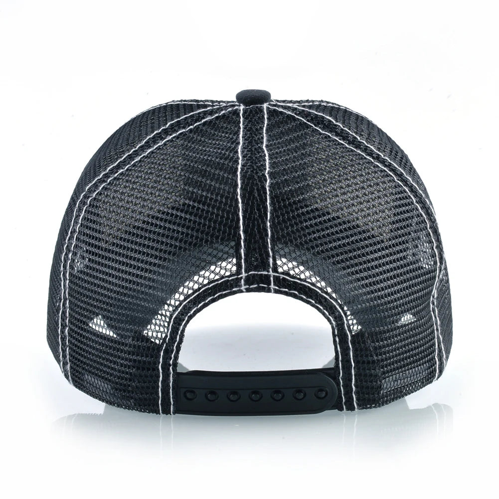 Sommer-baseballkasket i mesh til kvinder, ensfarvet, snapback, »dad hats«, herre-udendørs-kasketter med åndbart visir, unisex streetwear-trucker-kasket