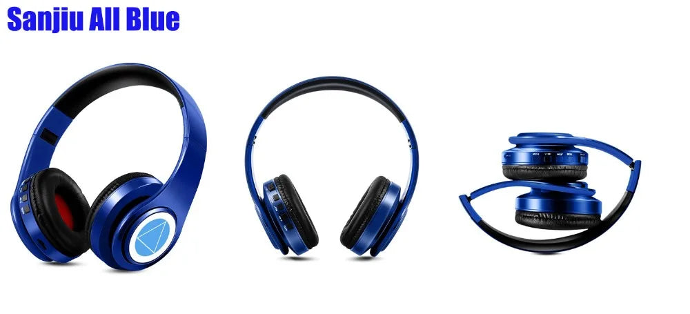 Miku Nakano Sanjiu Bluetooth 5.0 Over-Ear Anime Headphones – Wireless Stereo Gaming Headset with Deep Bass, Microphone & TF Card Support