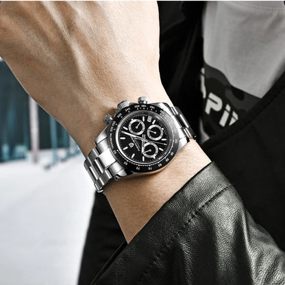 2026 New PAGANI DESIGN Chronograph Luxury Quartz Wrist Watch For Men Automatic Date 100M Waterproof JAPAN VK63 Movt Reloj Hombre