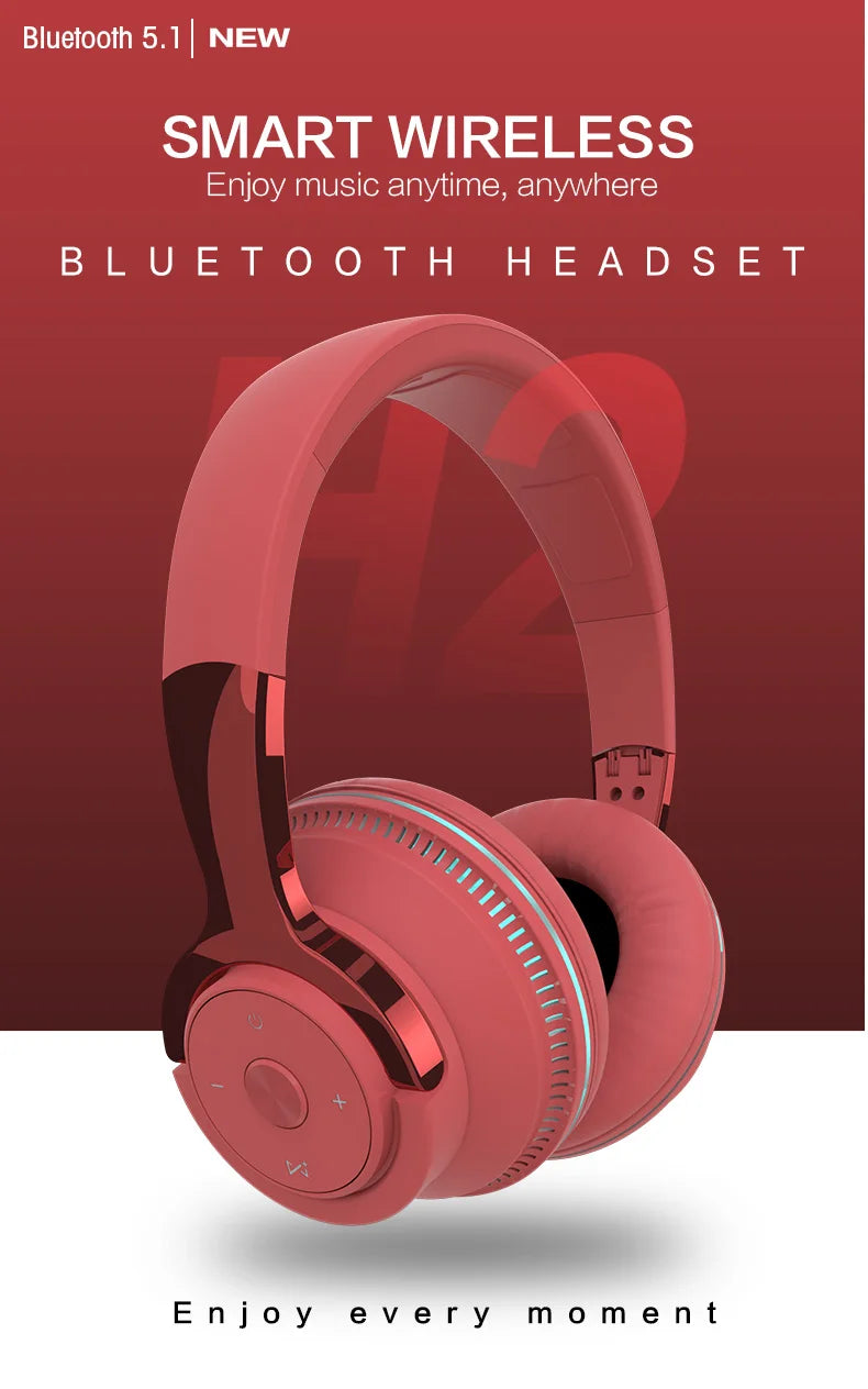 Bluetooth TV Headphones Wireless with Microphone, Noise Cancelling Stereo Headset with USB Adapter, Bluetooth 5.0 Foldable Bass Headphones for TV, Gaming & PC