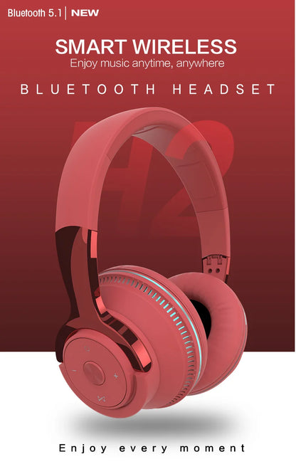 Bluetooth TV Headphones Wireless with Microphone, Noise Cancelling Stereo Headset with USB Adapter, Bluetooth 5.0 Foldable Bass Headphones for TV, Gaming & PC