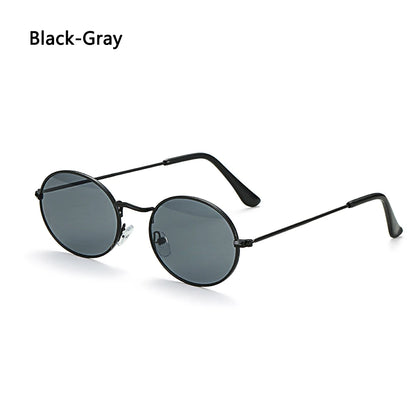 Women Female Oval Sunglasses Eyewear Driver Goggles Gold Small Retro Vintage Sexy Round Sunglasses Frame Cycling Accessories