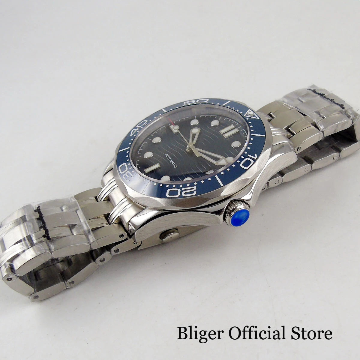 BLIGER Luxury 41mm Mechancial Men Watch Sapphire Glass NH35AMIYOTA PT5000 Movement Steel Bracelet Ceramic Bezel Date Function